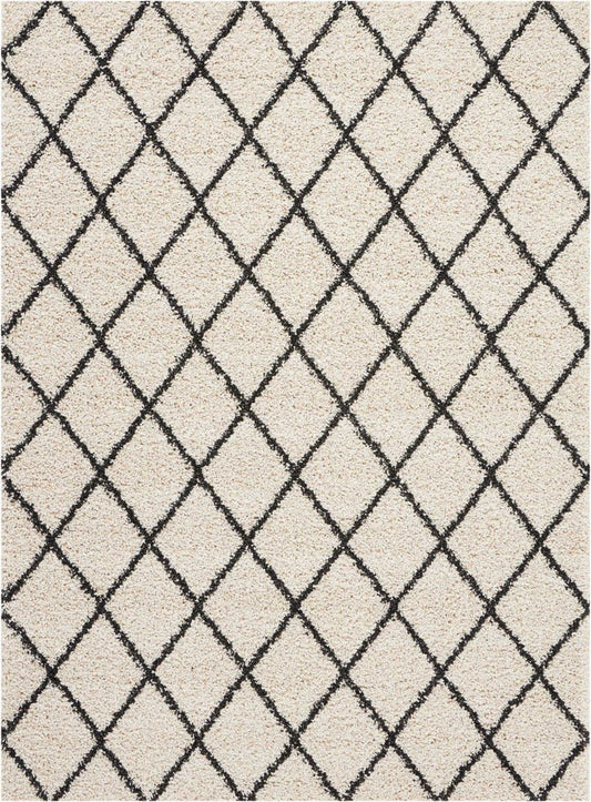 Nourison Brisbane BRI08 Ivory Charcoal Rug