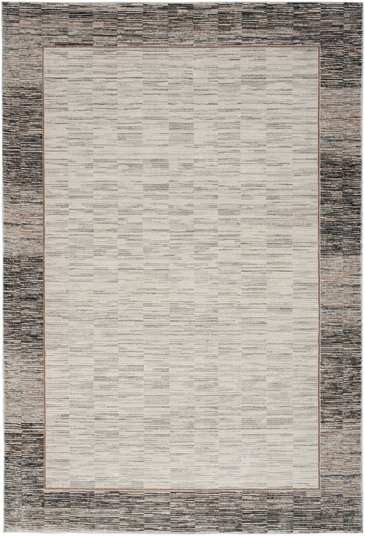 Nourison Desire DSR02 Grey Black Rug
