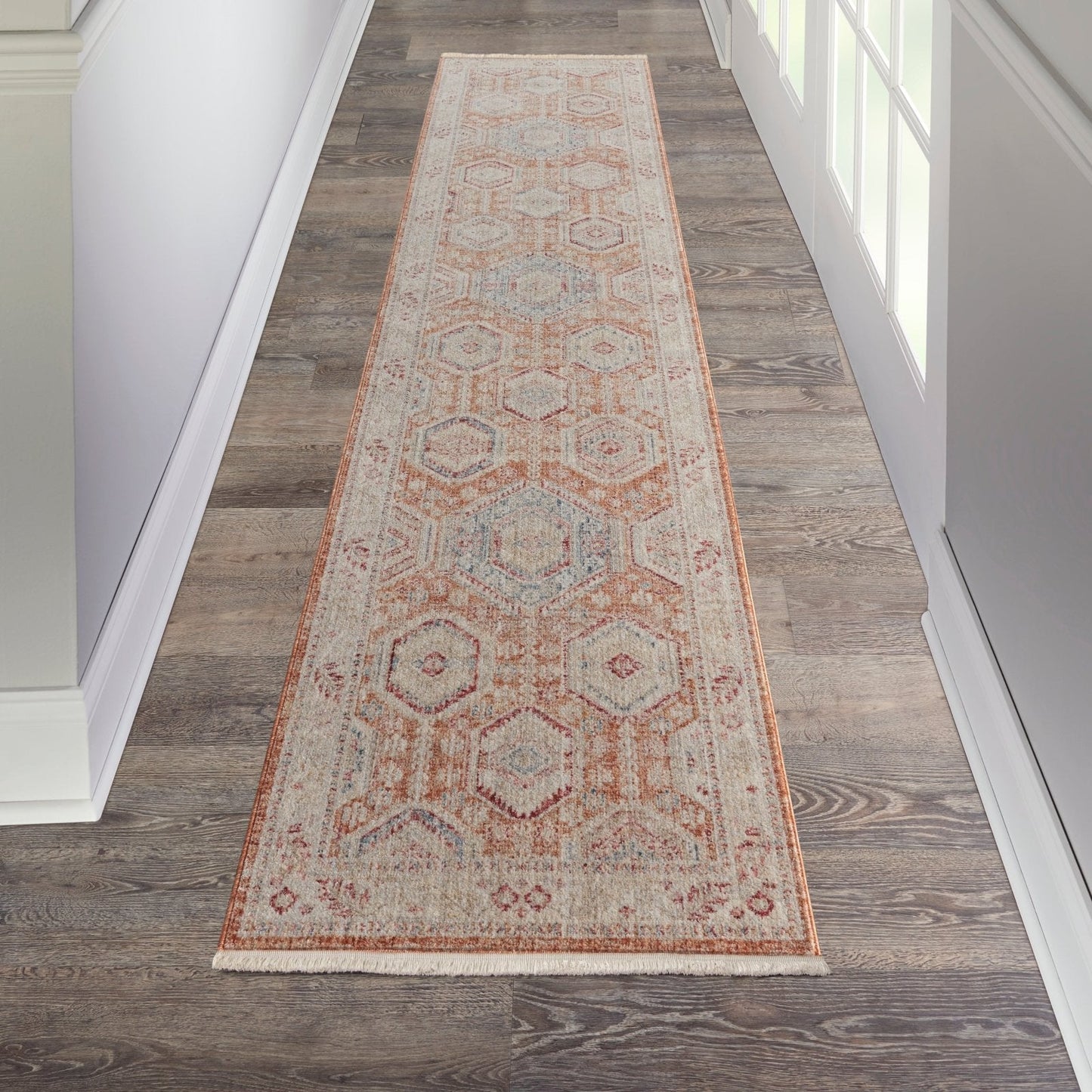 Nourison Homestead HMS01 Brick Runner Rug