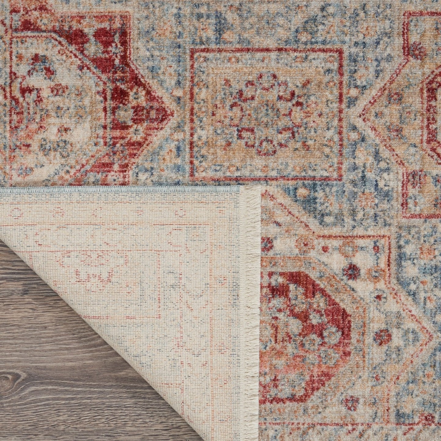 Nourison Homestead HMS02 Blue/Multi Runner Rug