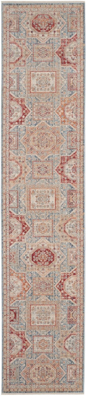 Nourison Homestead HMS02 Blue/Multi Runner Rug