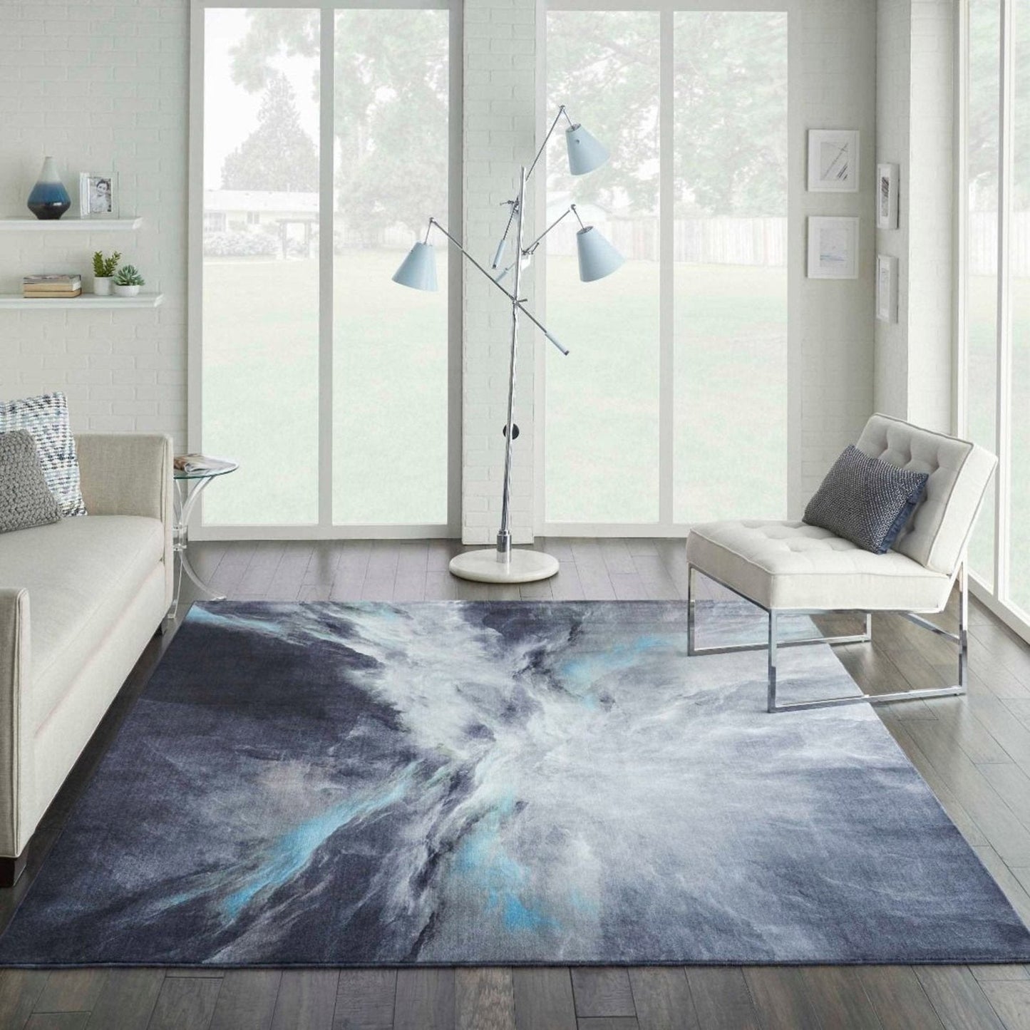 Nourison Le Reve LER06 Charcoal/Multicolour Rug