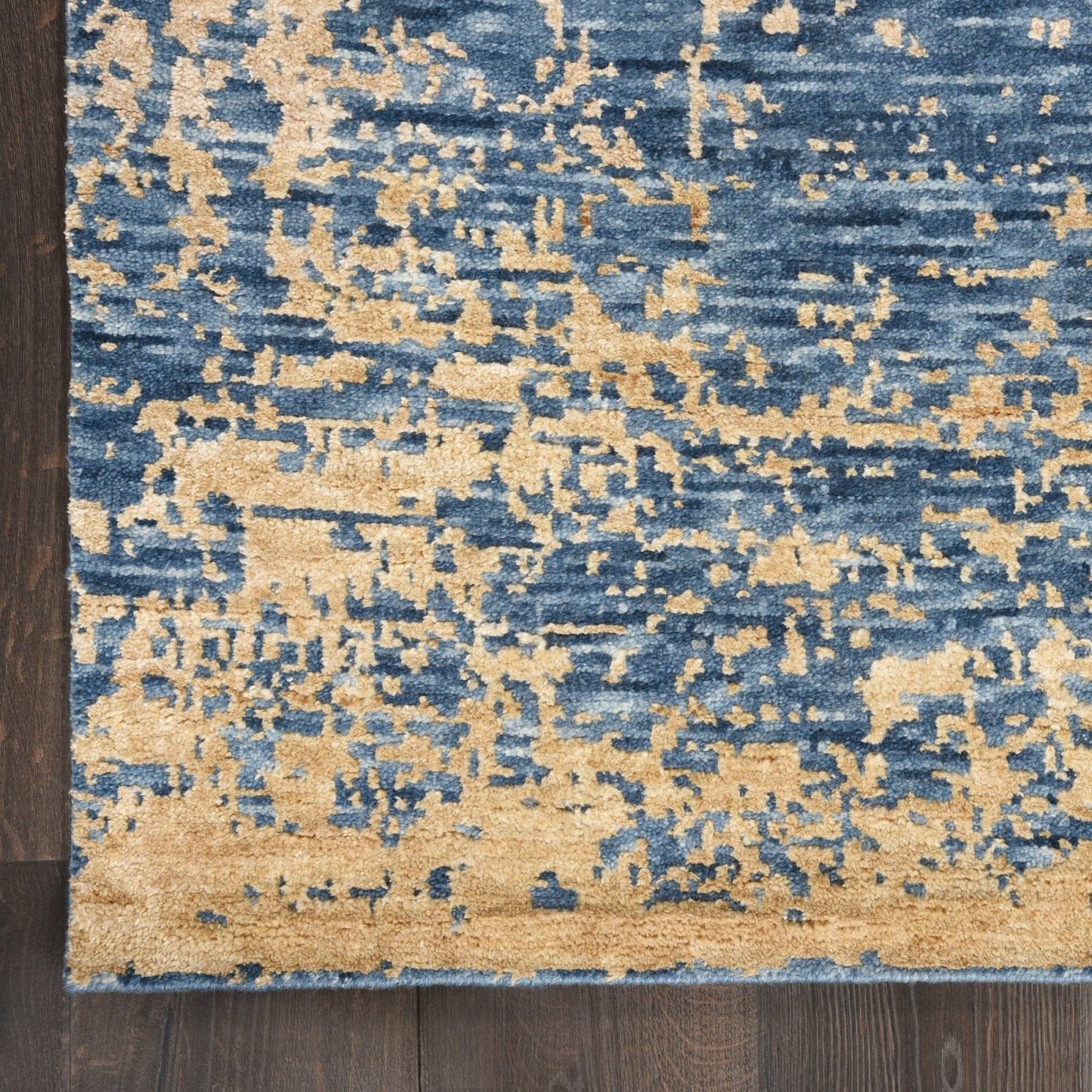 Nourison Luna LUN01 Dark Blue Mocha Rug