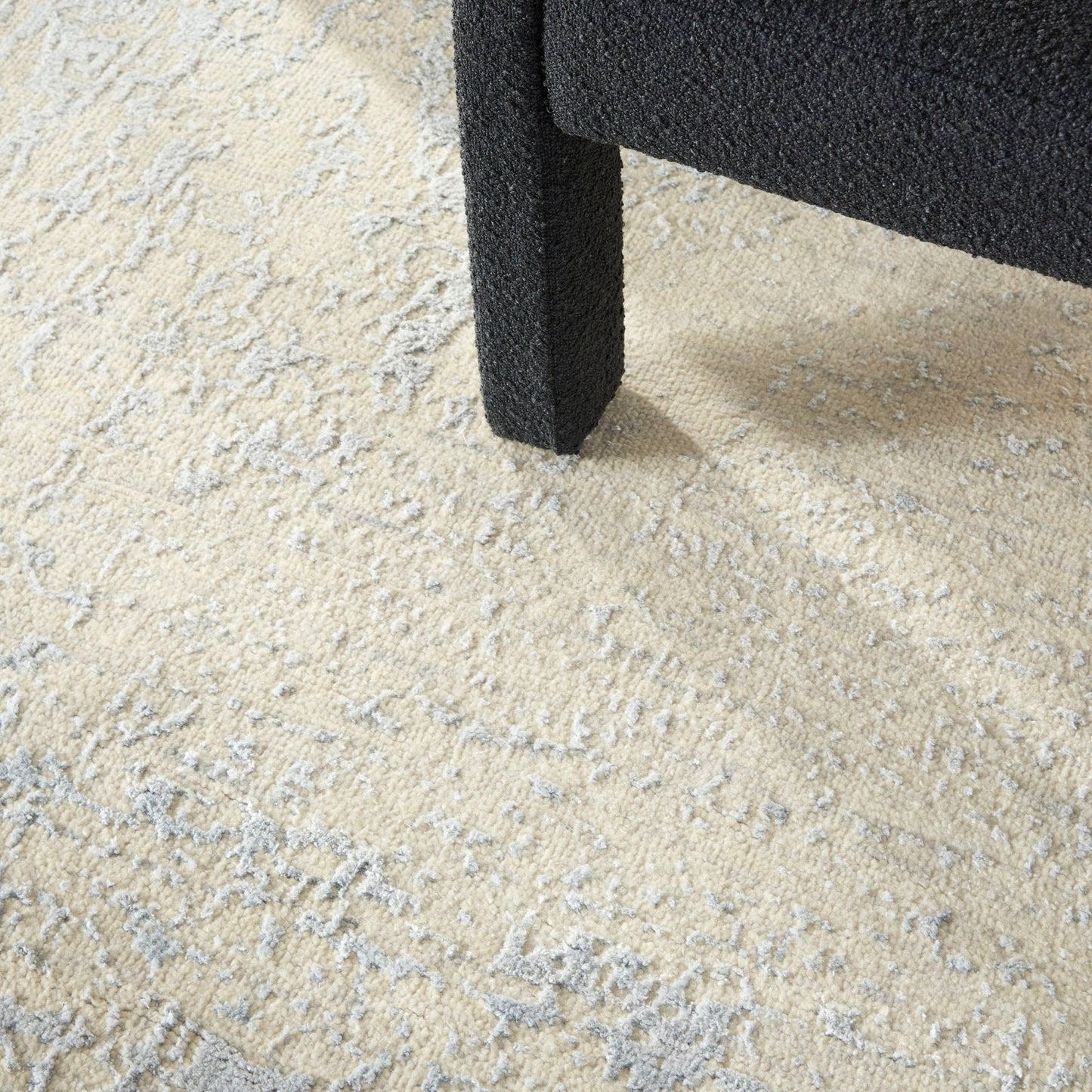 Nourison Luna LUN01 Ivory Silver Blue Rug