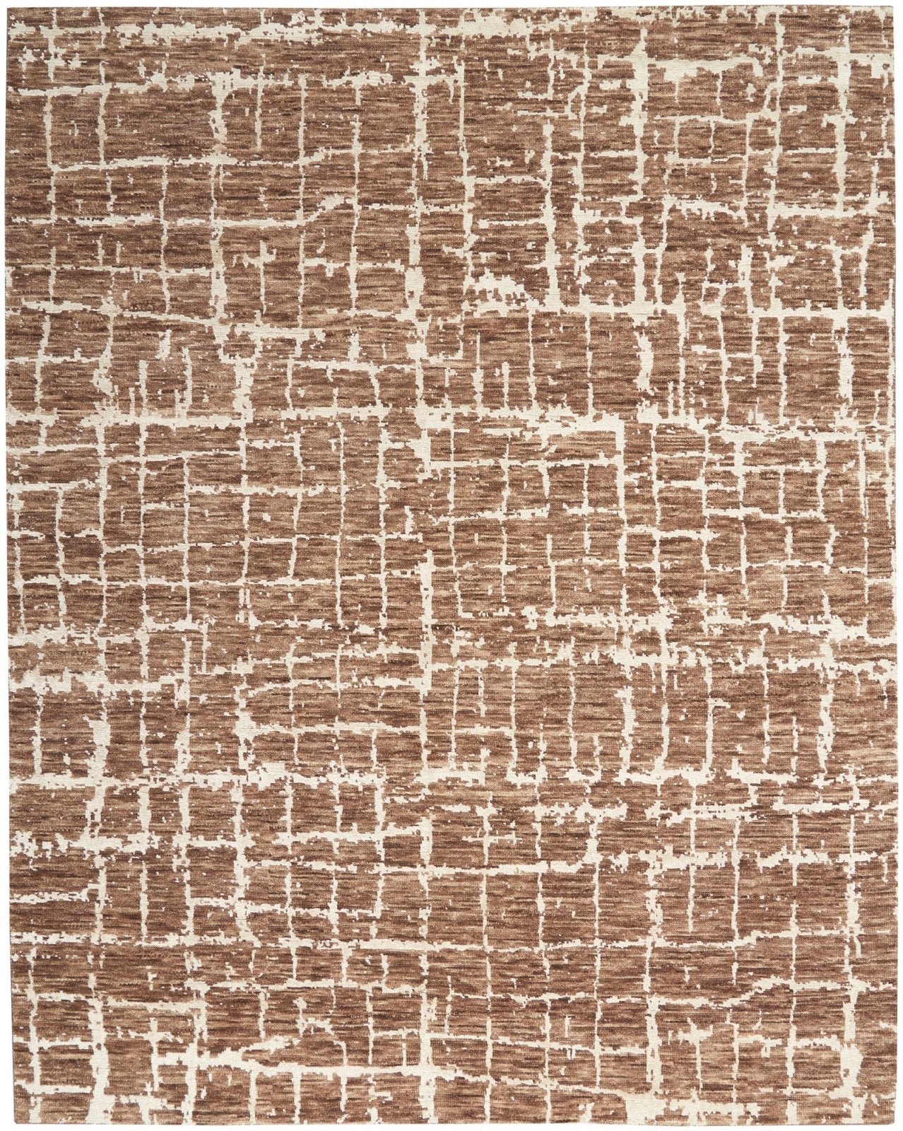 Nourison Luna LUN02 Mocha Ivory Rug