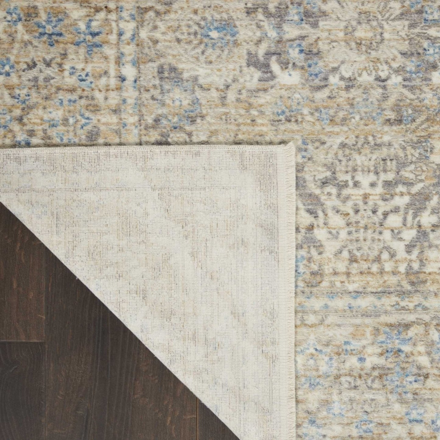 Nourison Lustrous Weave LUW01 Ivory / Blue Rug