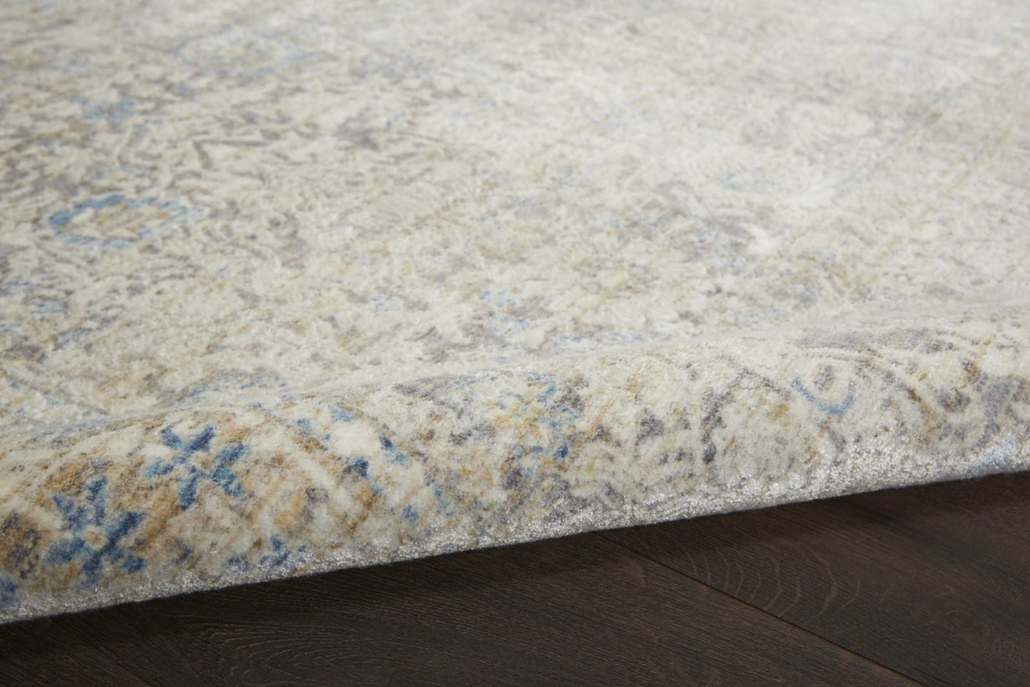 Nourison Lustrous Weave LUW01 Ivory / Blue Rug