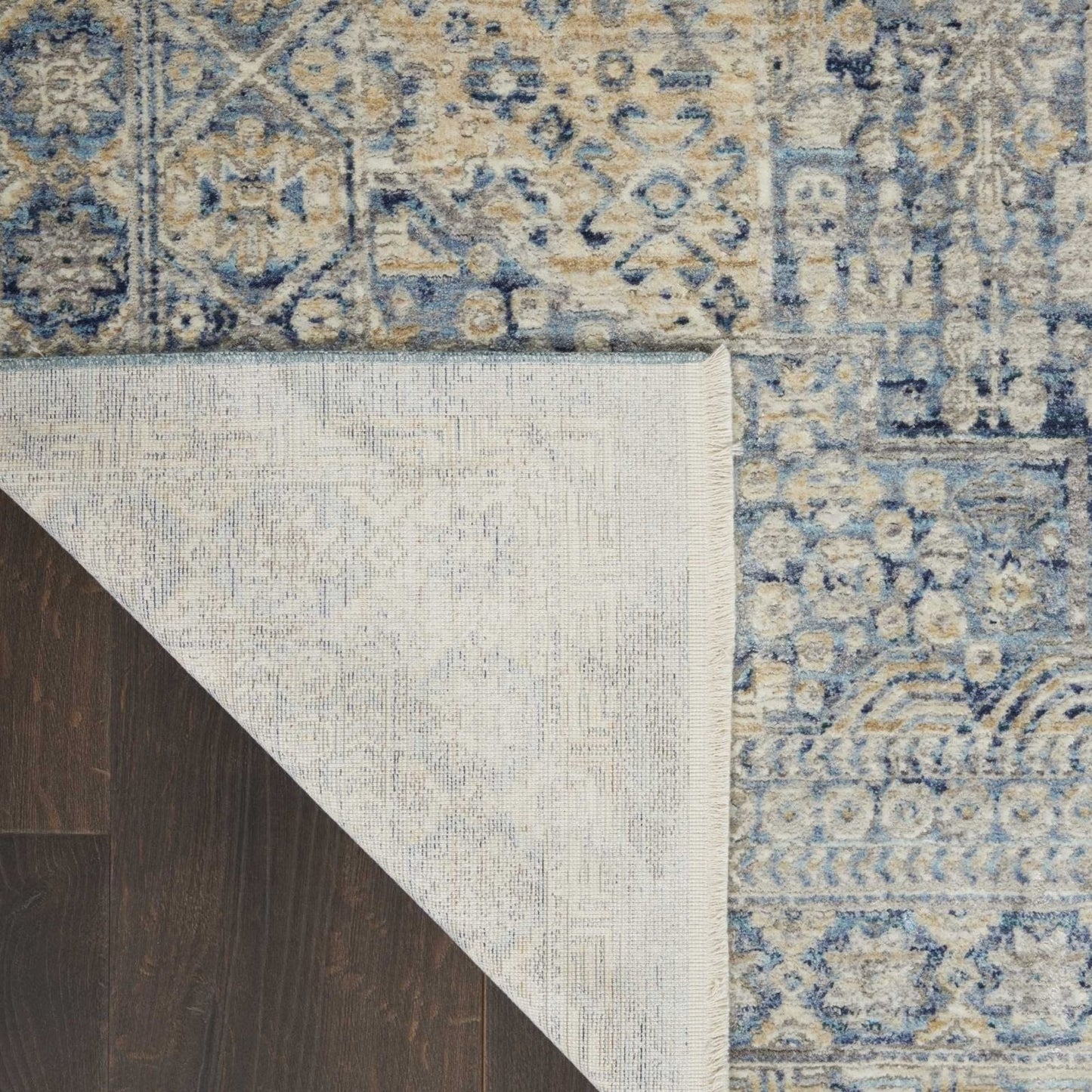 Nourison Lustrous Weave LUW02 Blue / Ivory Rug