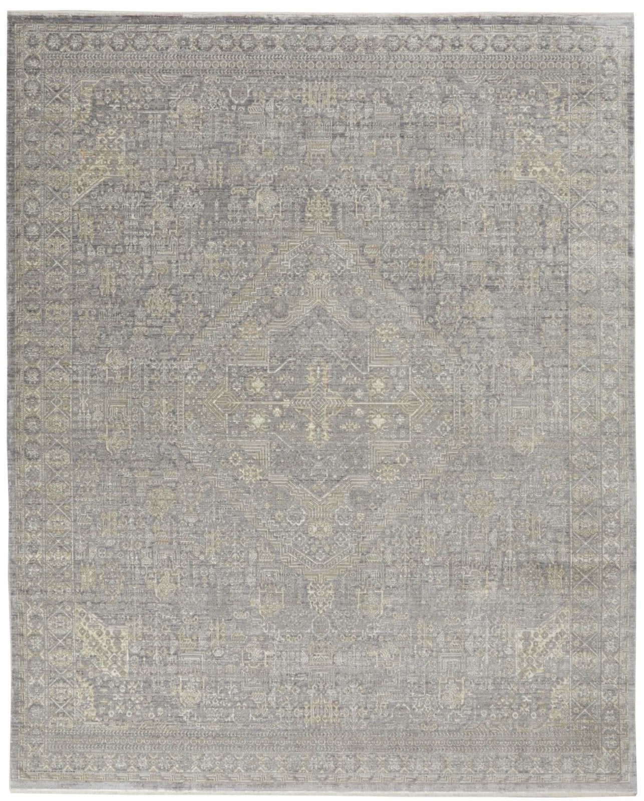 Nourison Lustrous Weave LUW02 Grey / Beige Rug