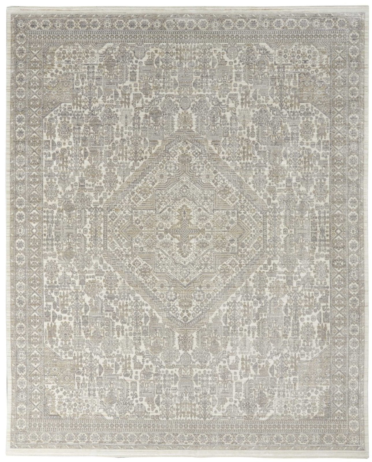 Nourison Lustrous Weave LUW02 Ivory / Beige Rug