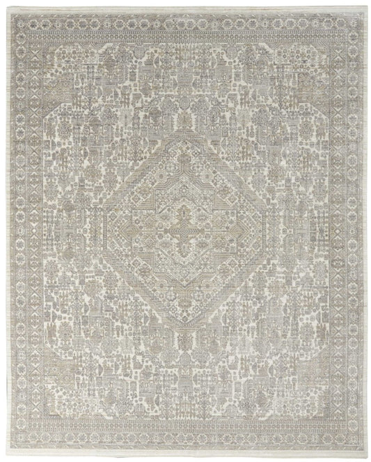 Nourison Lustrous Weave LUW02 Ivory / Beige Rug