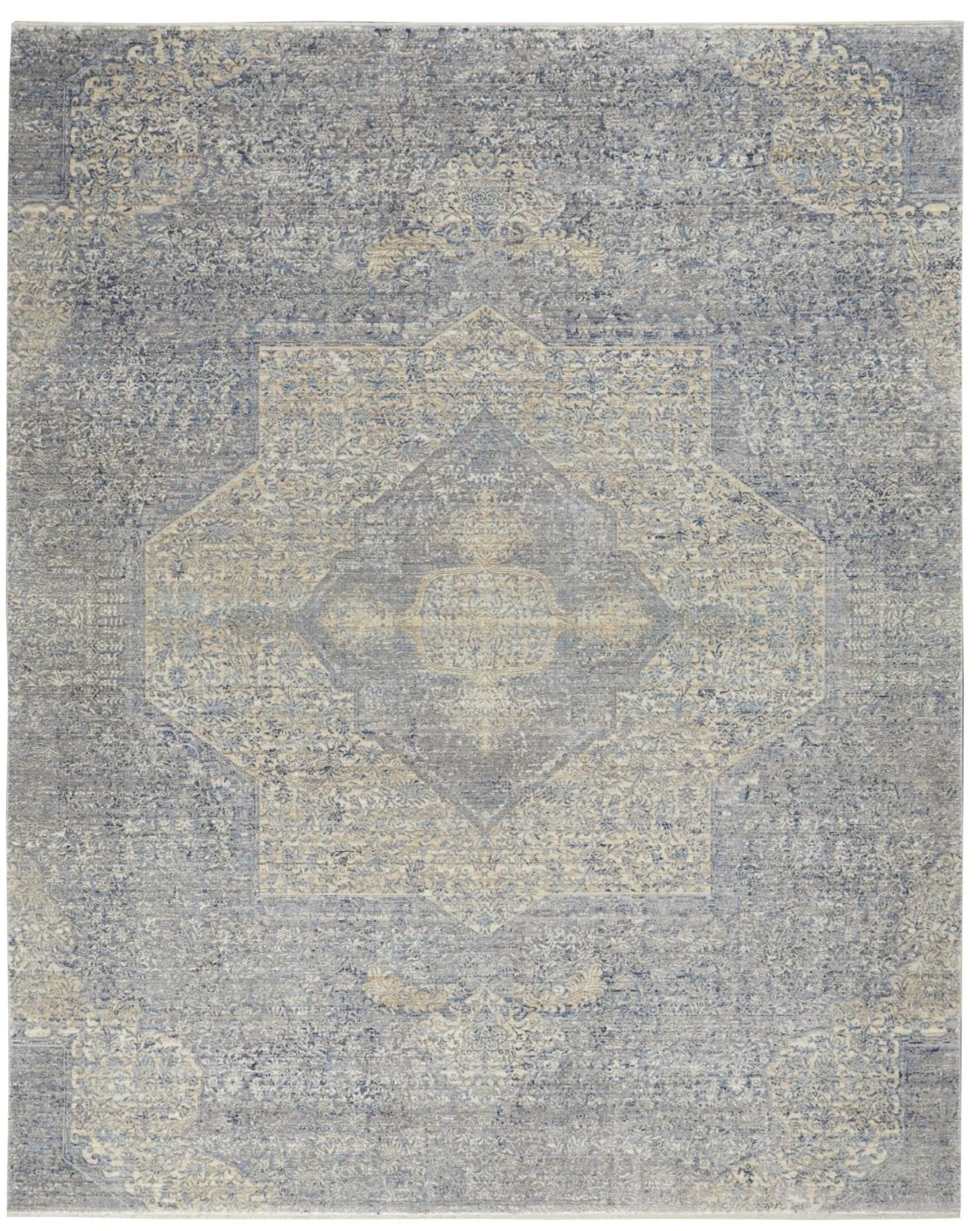 Nourison Lustrous Weave LUW04 Blue / Grey Rug