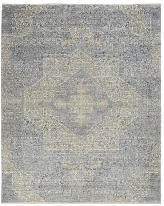 Nourison Lustrous Weave LUW04 Blue / Grey Rug