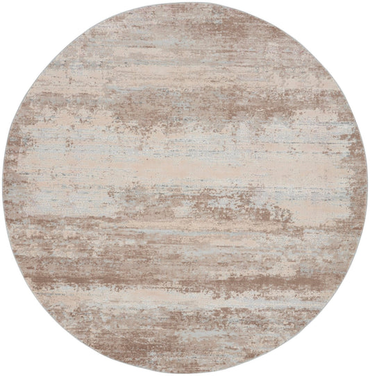 Nourison Rustic Textures RUS03 Beige Round Rug