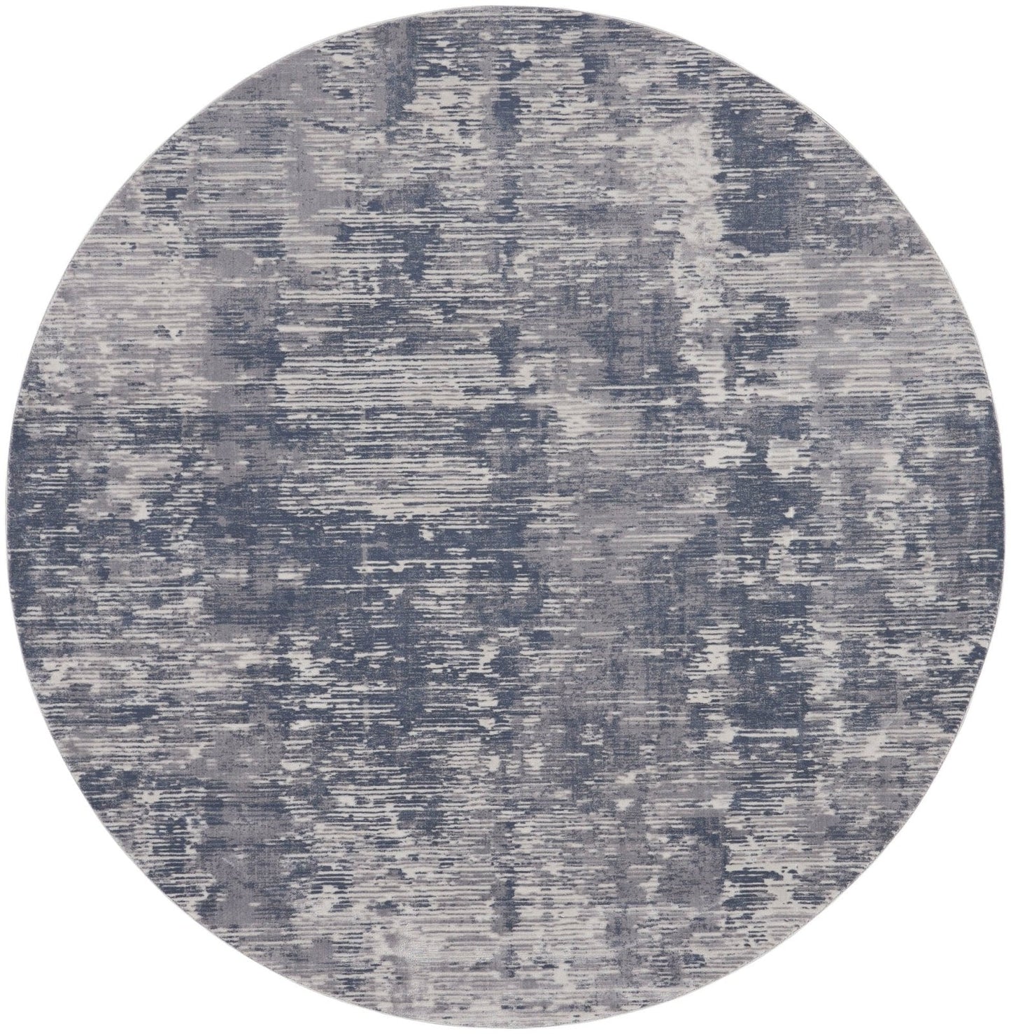 Nourison Rustic Textures RUS05 Grey Round Rug