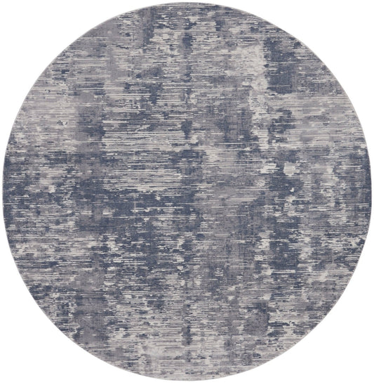 Nourison Rustic Textures RUS05 Grey Round Rug