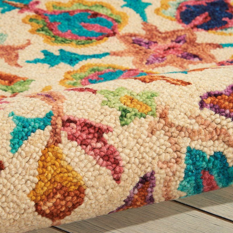 Nourison Vibrant VIB08 Ivory Rug