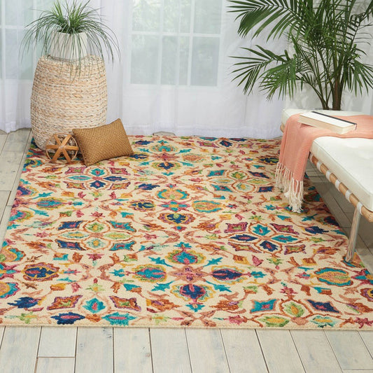 Nourison Vibrant VIB08 Ivory Rug