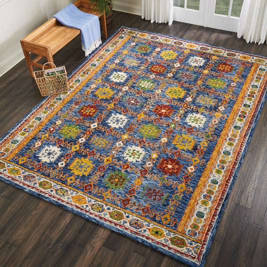Nourison Vibrant VIB09 Navy Rug