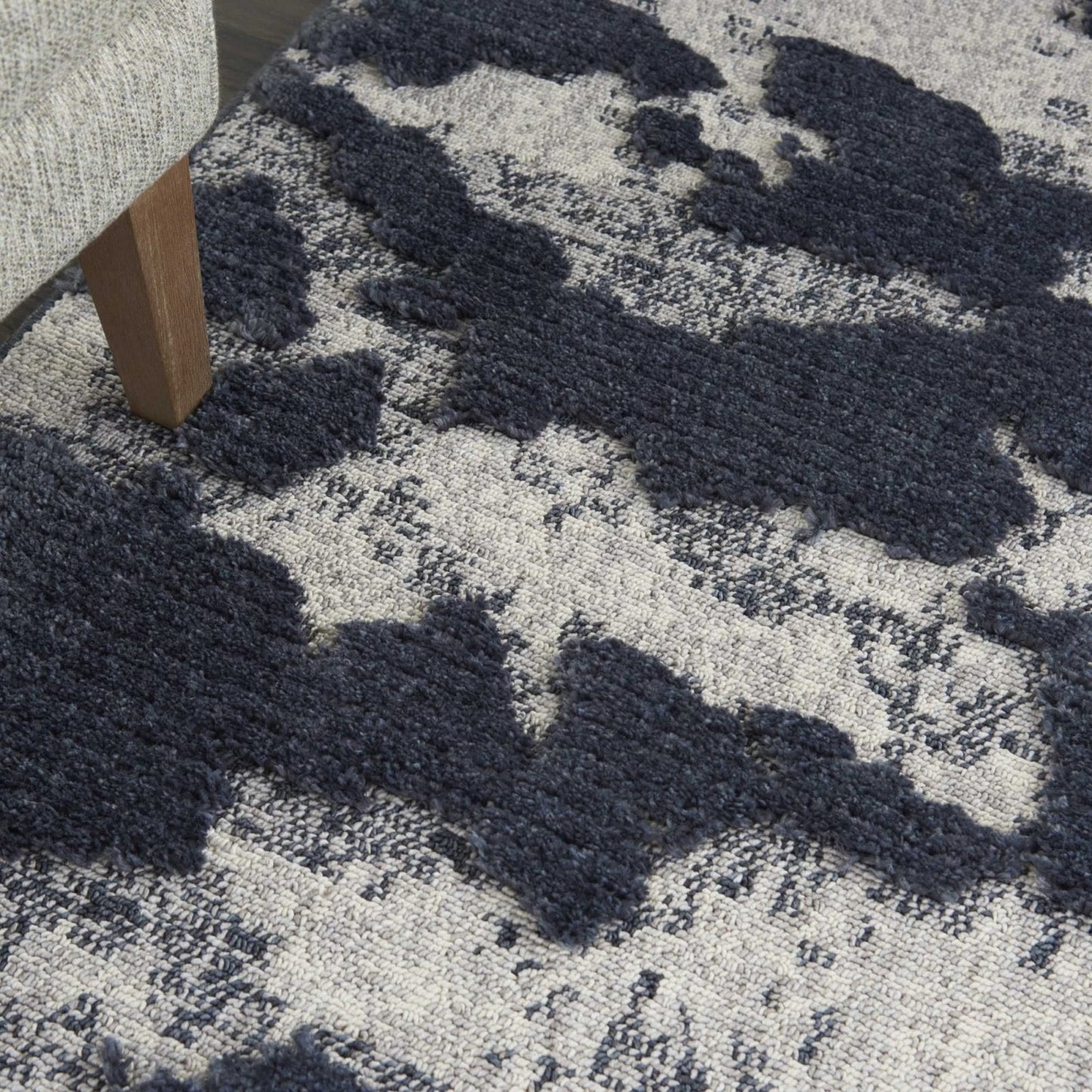 Nourison Zermatt ZER01 Blue / Grey Rug