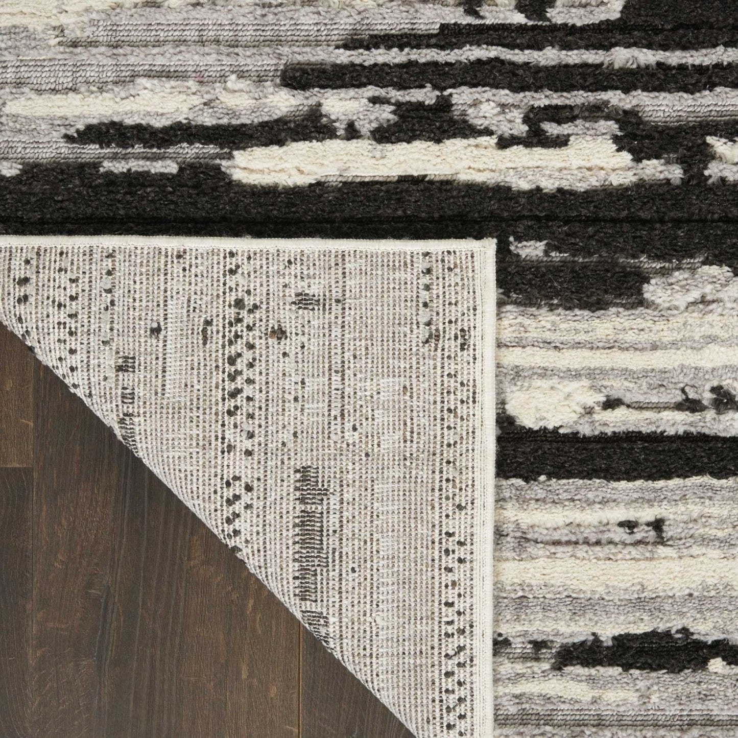 Nourison Zermatt ZER02 Ivory / Charcoal Rug