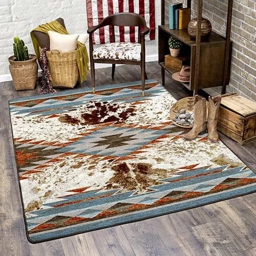 Nova cowhide Rancher area RUG