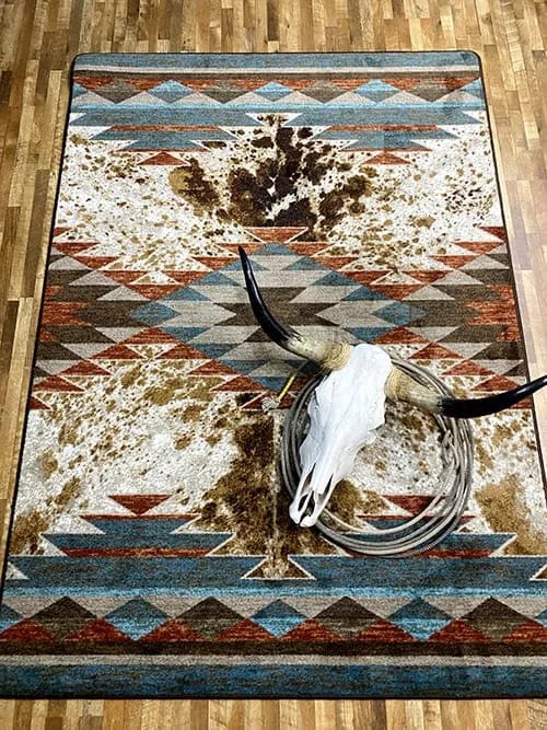 Nova cowhide Rancher area RUG