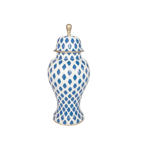 Parsi in Navy Decorative Ginger Jar