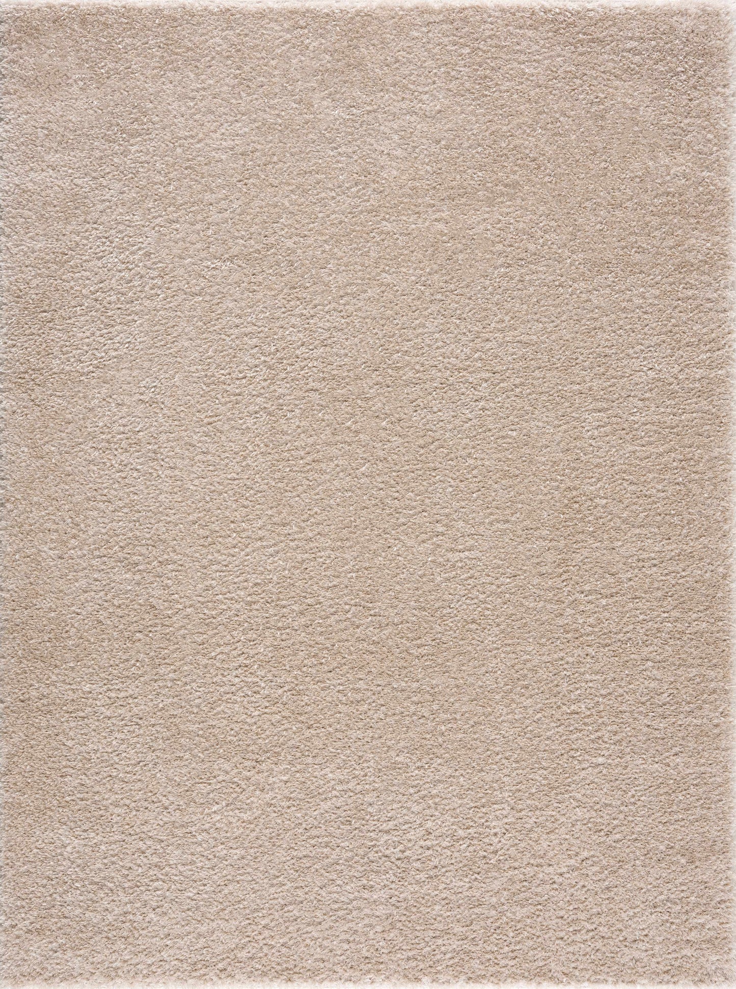 Heavenly Solid Dark Beige Plush Rug - Clearance