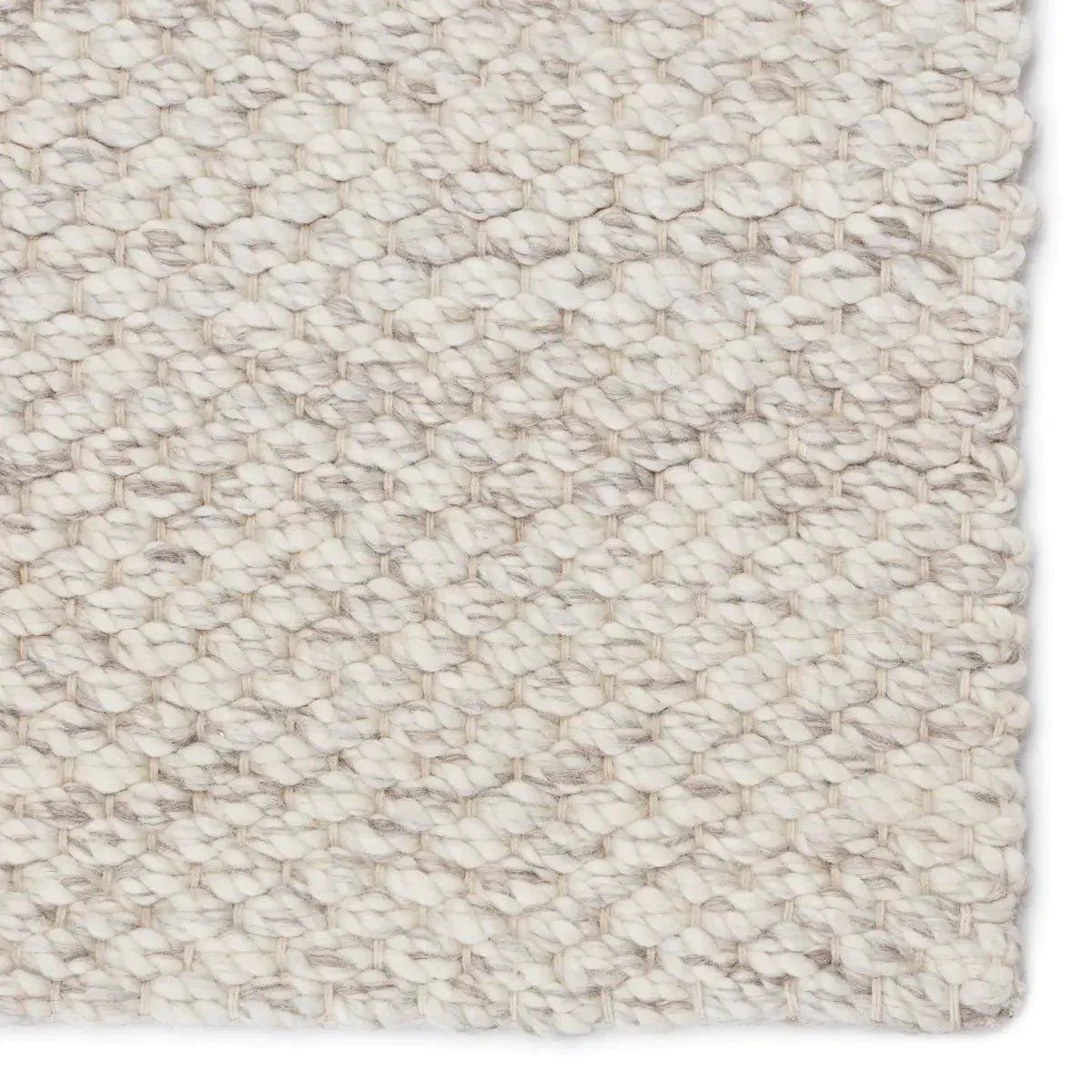 Scandinavian Style Area Rug in Taupe and Cream