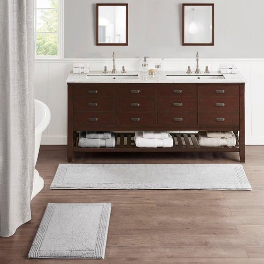 Splendor 24" Bath Rug Grey