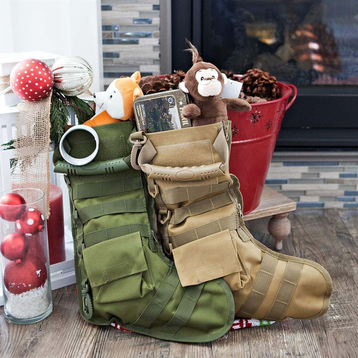 Tactical Christmas Stocking. Shop Holiday Stockings on Mounteen. Worldwide shipping available.