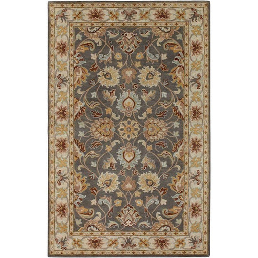 4 ft. x 6 ft. Throw Area Rug Tufted Oriental, Taupe