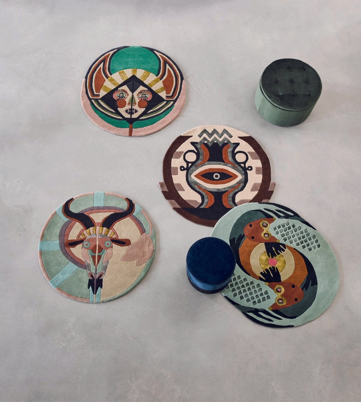 Ted Baker Zodiac 161605 Virgo Star Round Rug