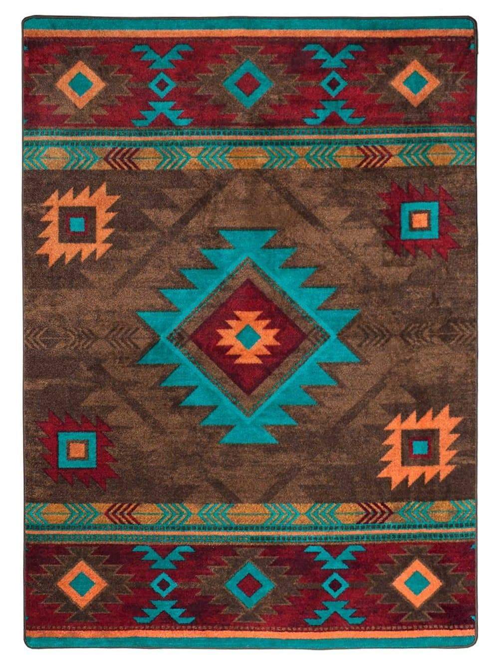 Whiskey river turquoise area RUG