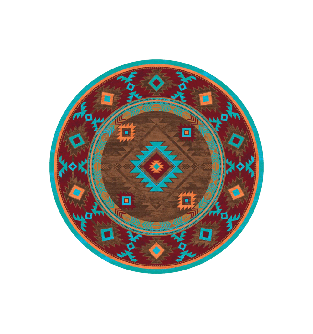 Whiskey river turquoise area RUG