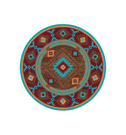 Whiskey river turquoise area RUG